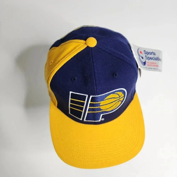 Indiana Pacers Letterman Sports Specialties Snapback Hat IP Big Logo Rare NEW - Picture 10 of 11